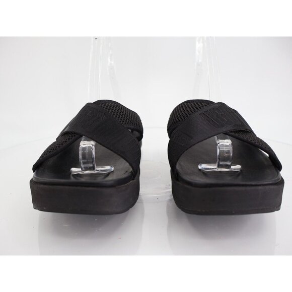 UGG Womens Emily Sandal Size 11 Mesh Cross Platform Strappy Slide Flat Logo - Picture 3 of 13